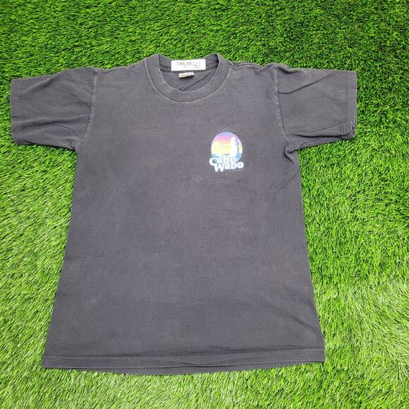 Vintage 90s Cabo-Wabo Cantina Shirt Women Medium 18x25 Black - Picture 2 of 14